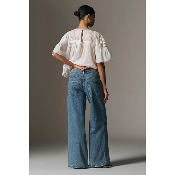 NWT Anthropologie Pilcro Low-Rise Wide-Leg Jeans $148 SIZE 29 - Picture 3 of 6